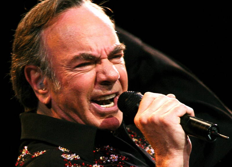 Neil Diamond performs at the Quest Center in Omaha, Neb., as part of his 2005 tour Monday night, July 25, 2005. (AP Photo/The Daily Nonpareil, Ben DeVries) ORG XMIT: IACOU101